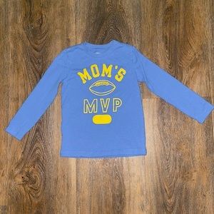 Boys Oshkosh NWOT “MOMS MVP” Long Sleeve Shirt 4T